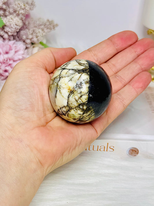 Rare Natural Purpurite Sphere On Stand 185g