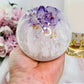 Absolutely Exquisite!!! Large Classy & Fabulous 654gram Druzy Amethyst Quartz Sphere On Stand With Rainbows ~ From Brazil ~ Note: Sphere has been discontinued as there is a slight chip on tip of druzy point