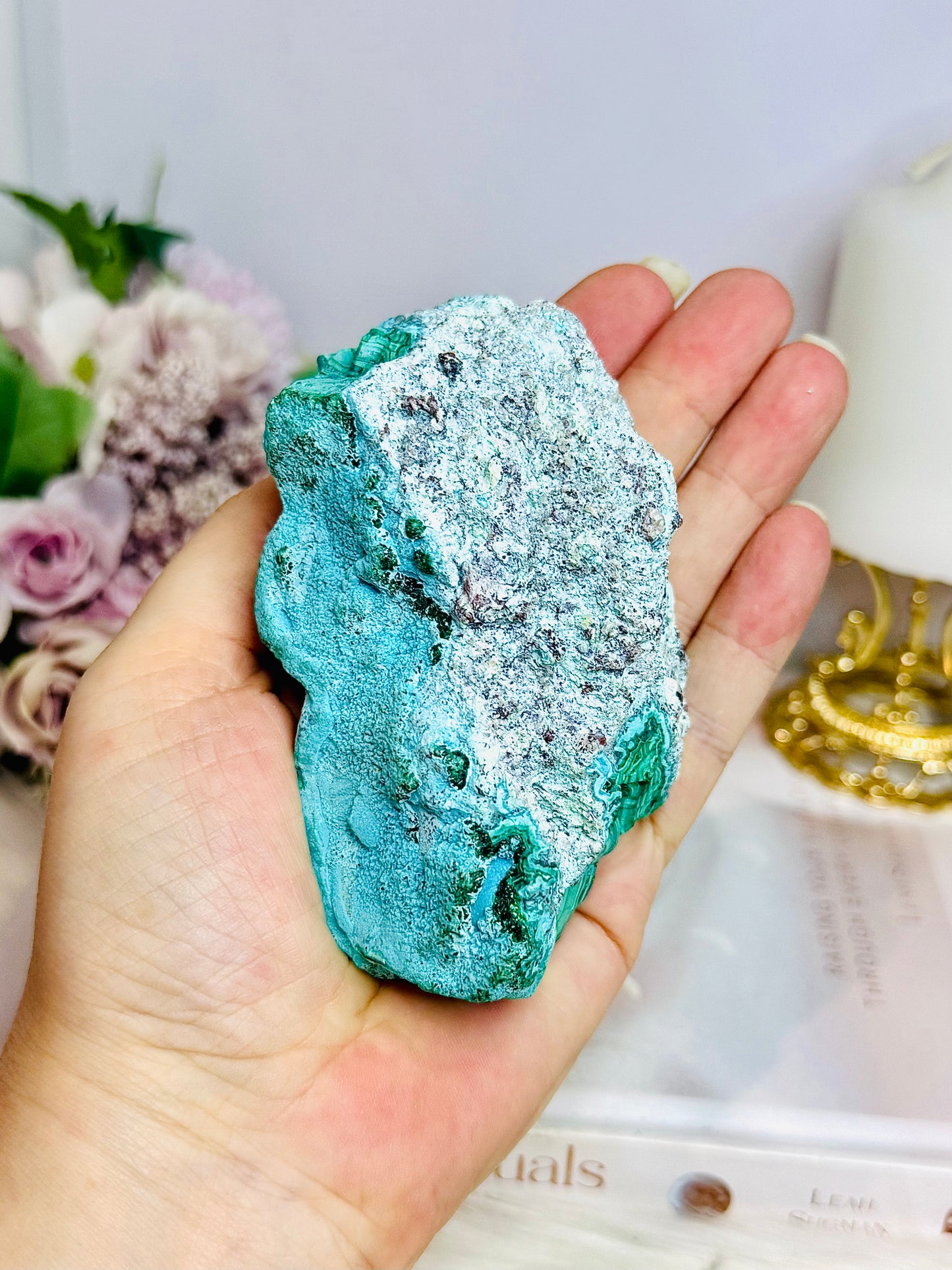Large Malachite | Chrysocolla Natural Freeform 10cm 319g