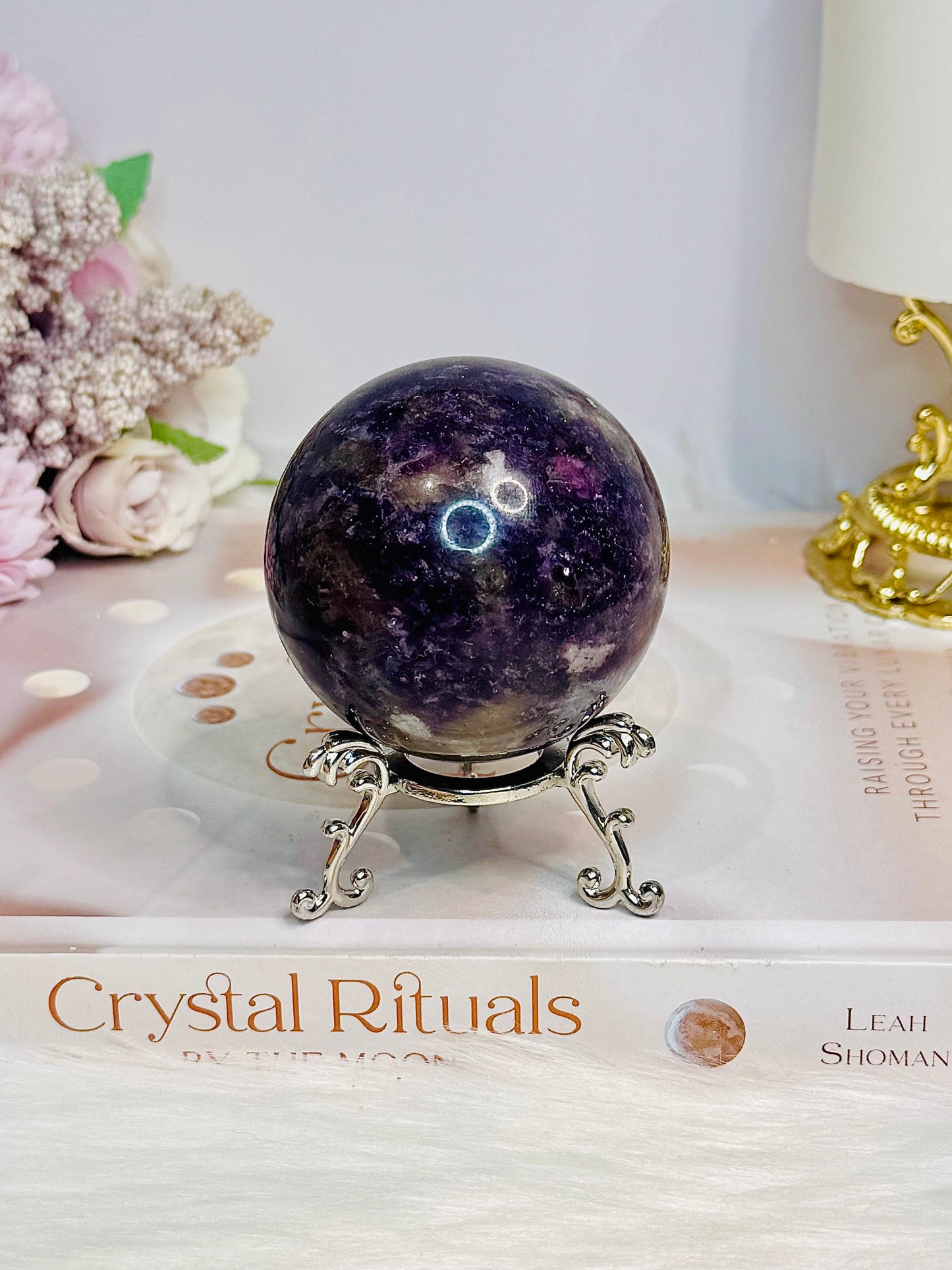 Pegmatite | Unicorn Stone Sphere on Stand 282g