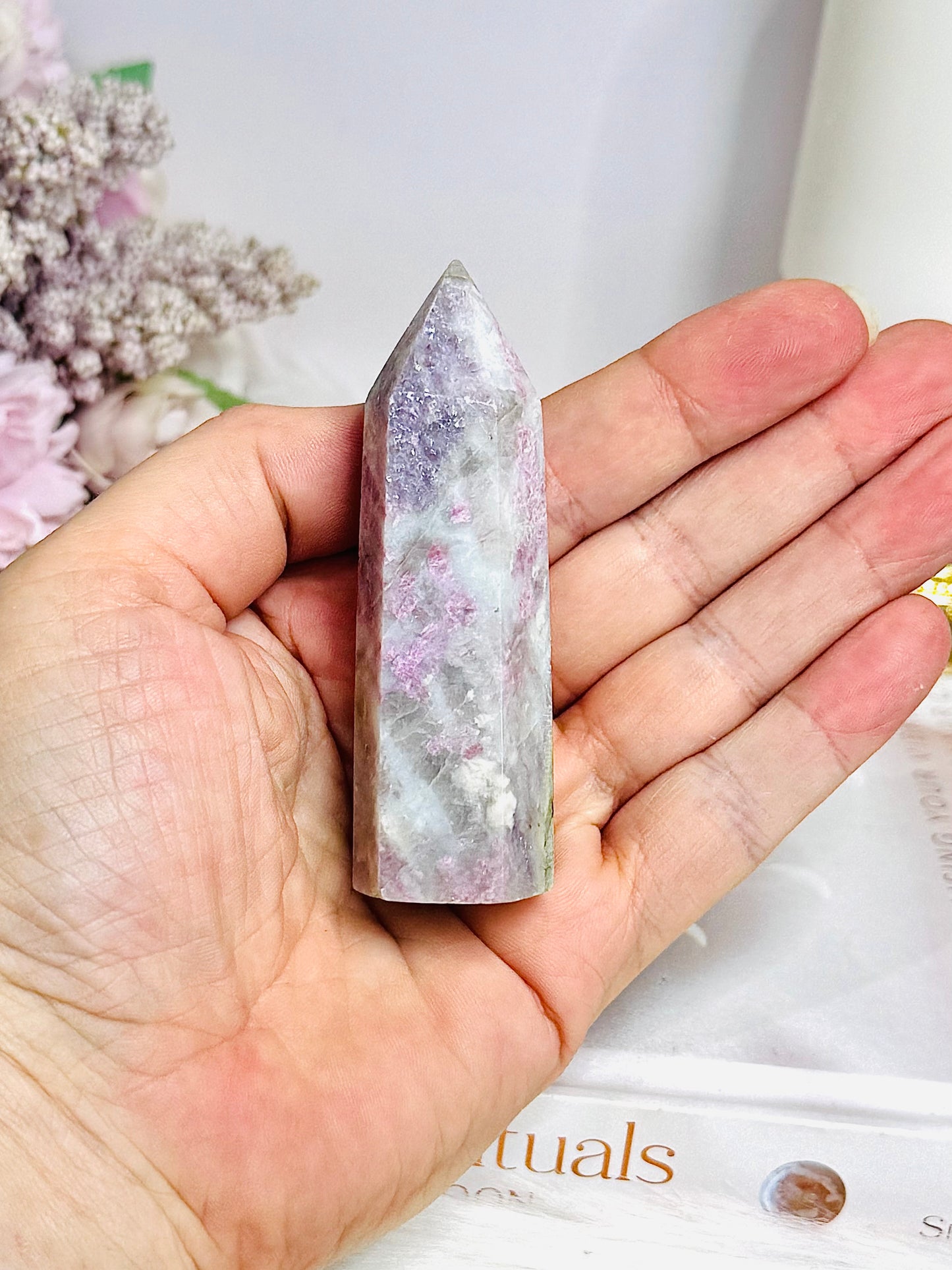 Chunky Pink Tourmaline Tower 8cm