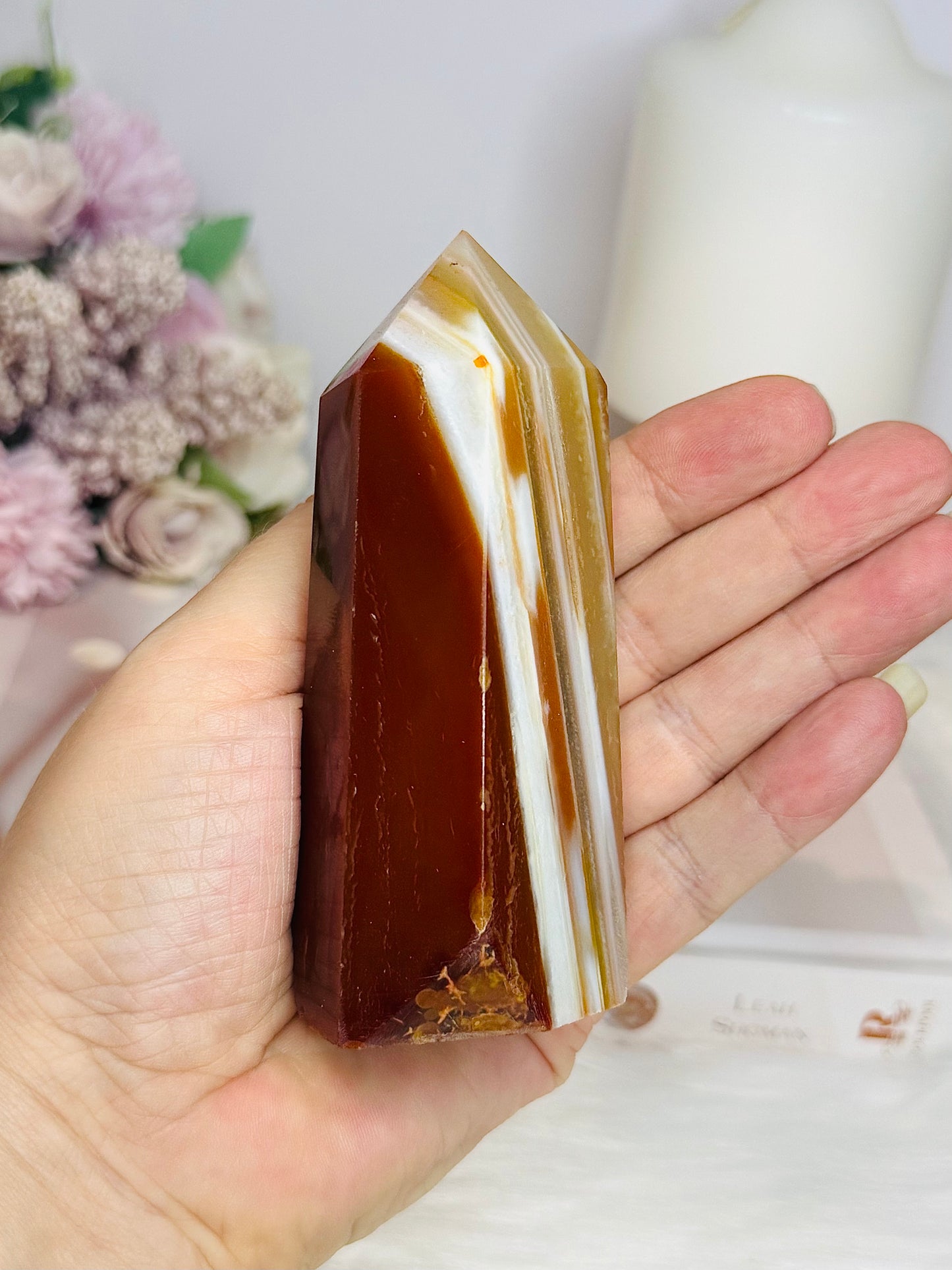 Carnelian Chunky Tower 11cm