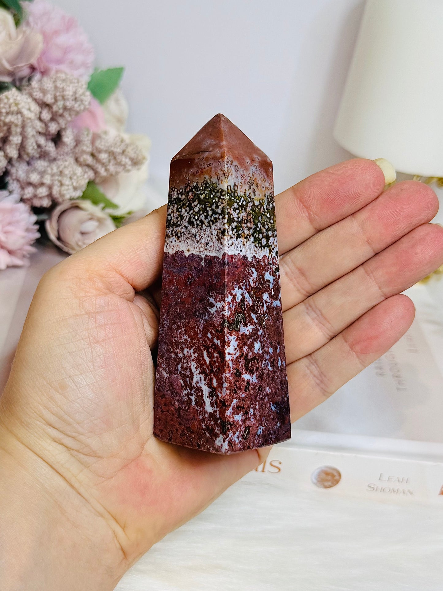 Ocean Jasper Tower | Obelisk 10cm