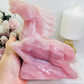 Huge 1.38KG Rose Quartz Perfectly Carved Horse