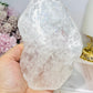 Large Clear Quartz Slab with Rainbows On Stand 14.5cm 358g