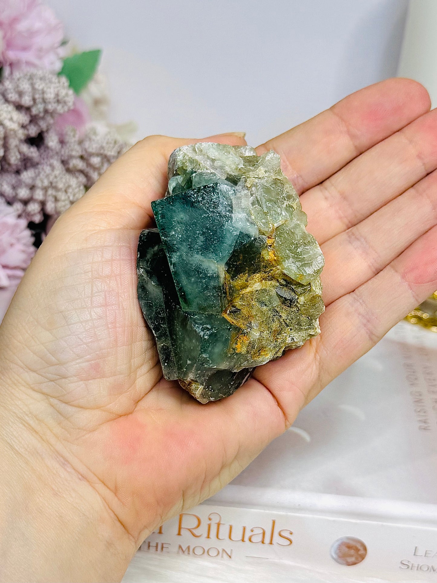 Natural Green Fluorite 184g