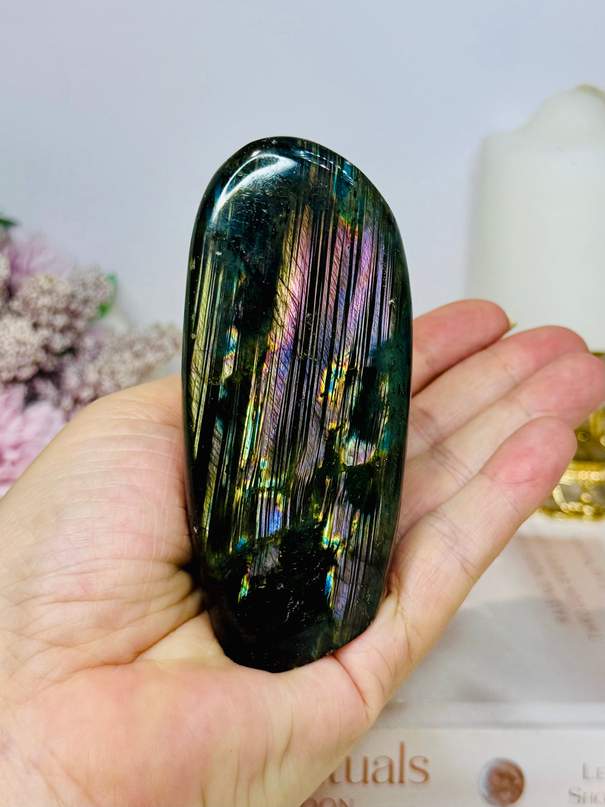 Purple Flash Labradorite Freeform 10cm 287g