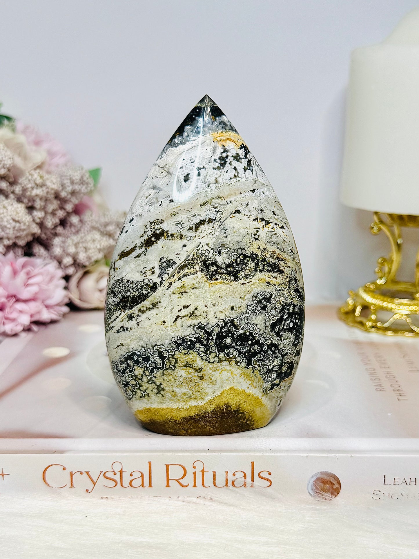 Large Ocean Jasper Teardrop | Flame 11.5cm 376g