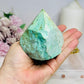 A Rare Stone ~ Chunky Natural Inca Turquoise Carved Freeform | Tower 8cm 334g