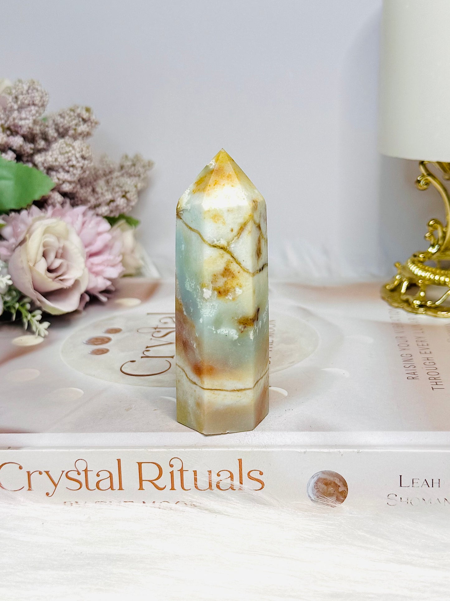 Sky Blue Quartz Tower 8cm