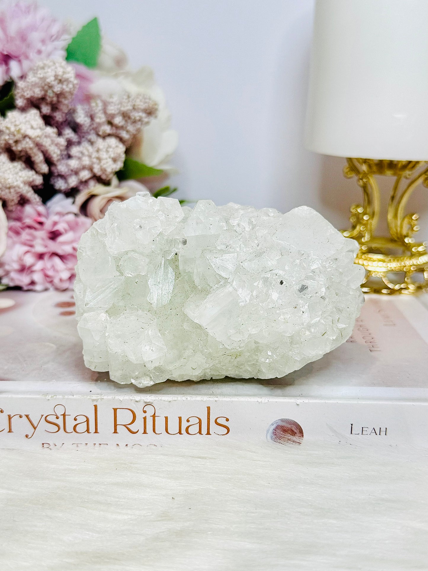 High Grade Apophyllite Natural Cluster 9.5cm 334g