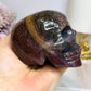 Large Ocean Jasper Carved Skull 8.5cm 428g