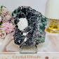 Fluorite Chunky Specimen with Matrix on Stand 711g
