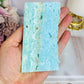 High Grade Incredible 11cm Natural Blue Aragonite Slab