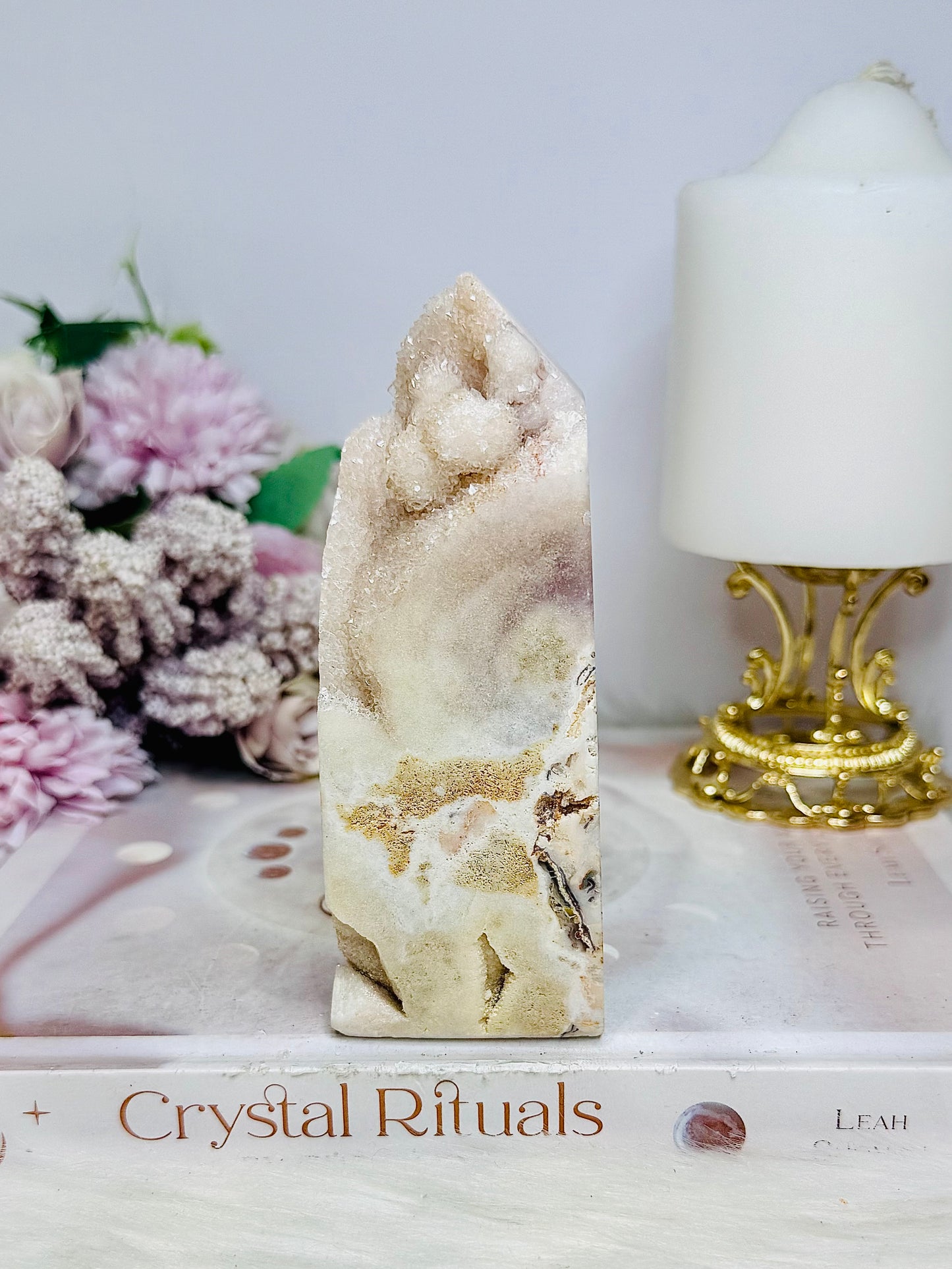 Large Pink Amethyst Druzy Freeform | Tower 12cm 336grams