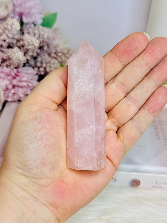 Rose Quartz Tower 9.5cm