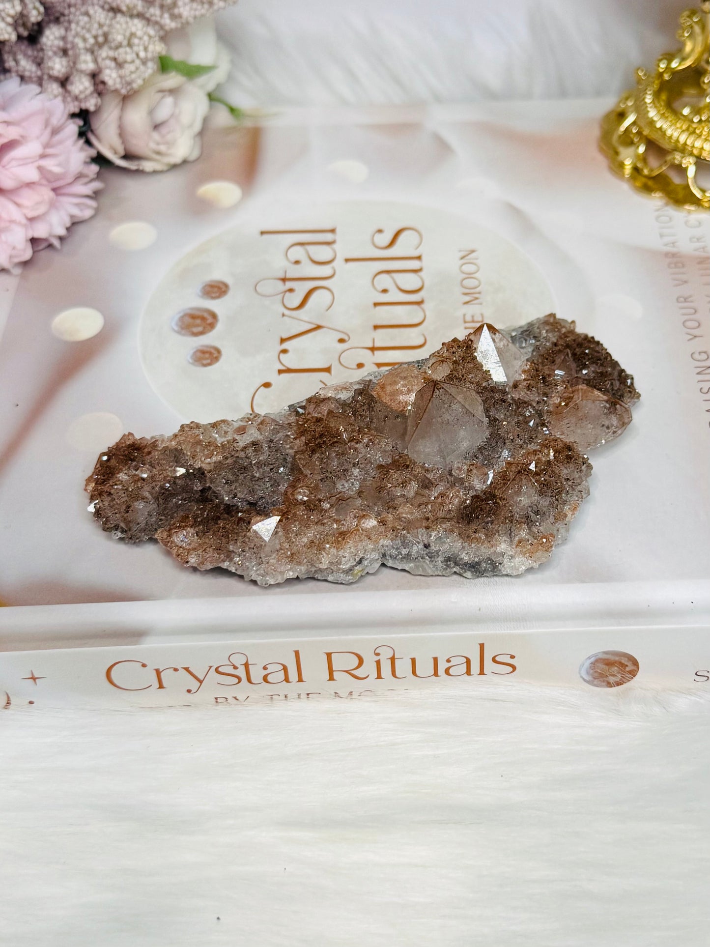 Red | Brown Amethyst Cluster 12cm