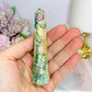 Ruby Fuchsite Obelisk | Tower 10cm