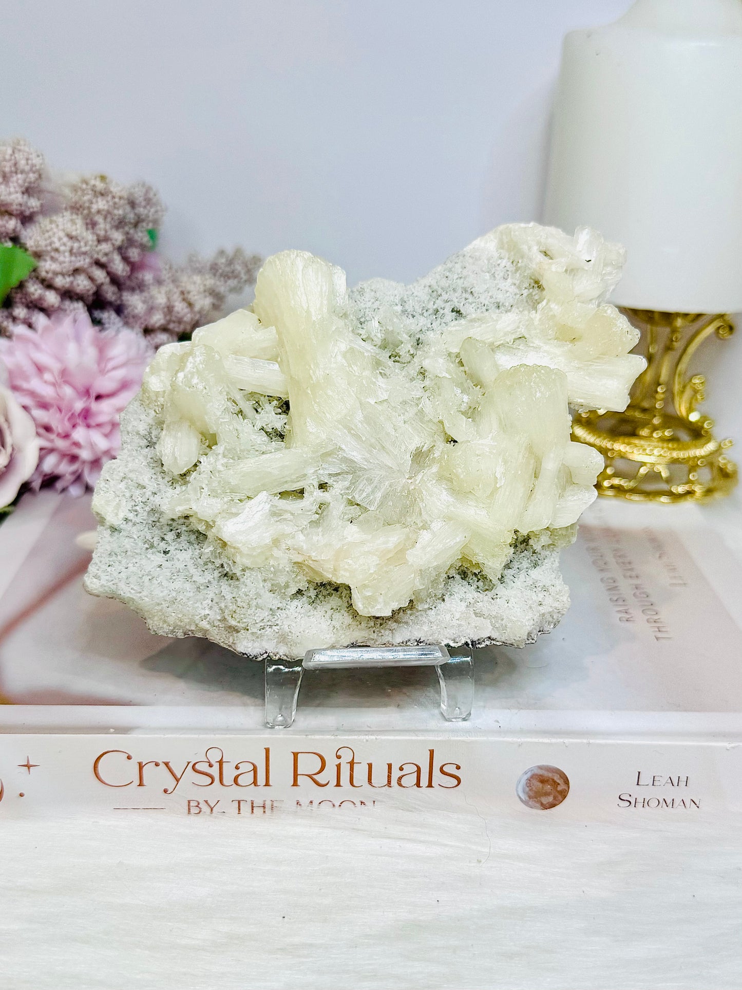 Apophyllite Cluster Specimen On Stand 13cm