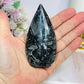 Black Panda Calcite Flame 9.5cm