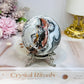 Large Mexican Crazy Lace Agate Druzy Sphere On Stand 425g