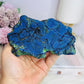High Grade Azurite Slab with Malachite Inclusions on Stand 12cm
