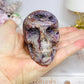 Root Fluorite Druzy Skull 7.5cm 294g