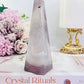Sugar Druzy Agate Obelisk | Tower 13cm