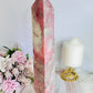 O M G ~ The Most BEAUTIFUL Huge Natural Pink Opal Carved Chunky Tower 30cm 1.59KG