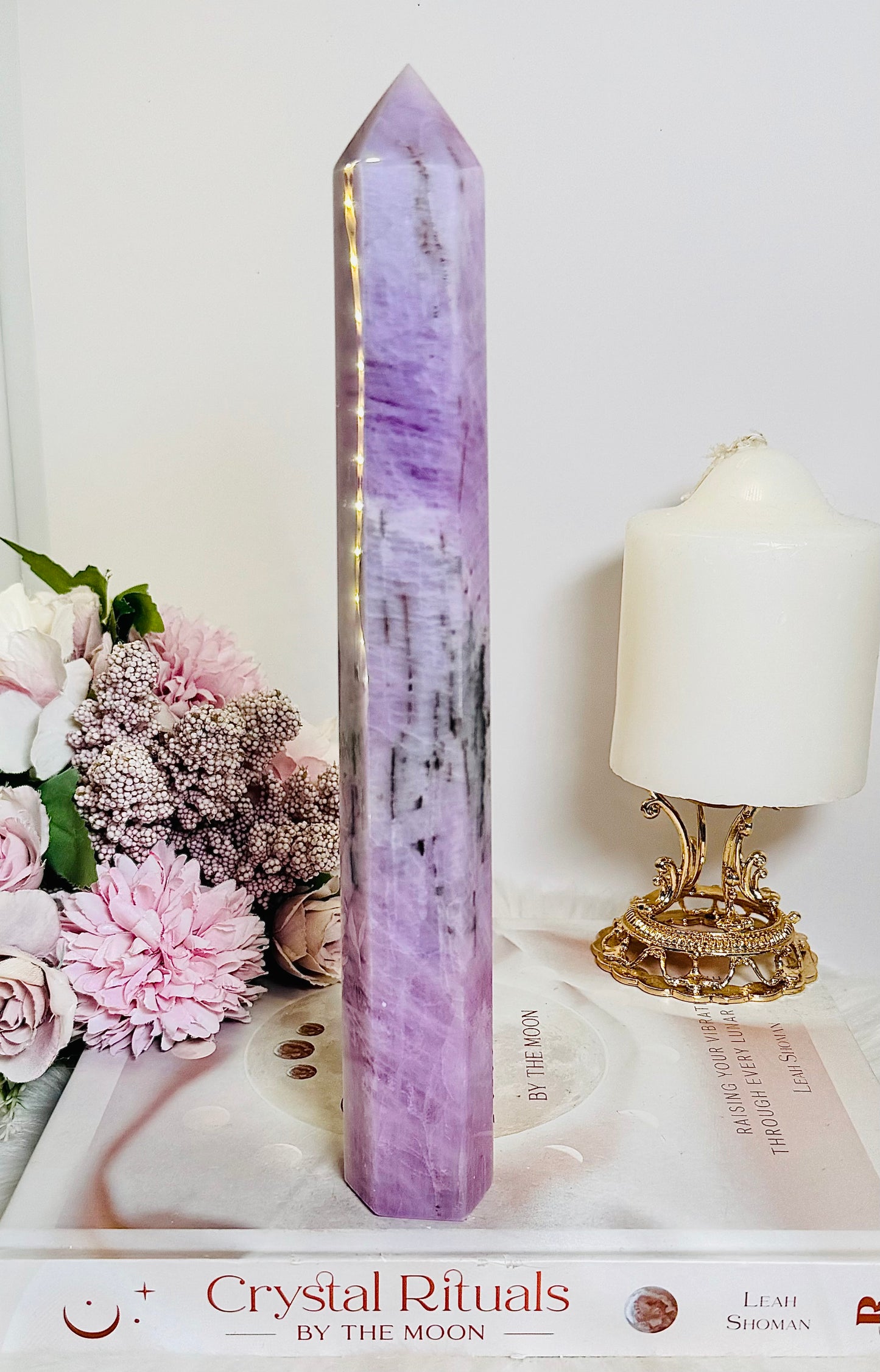 A Collectors Piece ~ Truly Divine Large 24cm Kunzite Tower