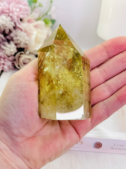Absolutely Incredibly Stunning Chunky 10cm Citrine Tower