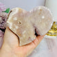 Pink Amethyst Druzy Carved Heart 374g