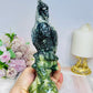 Large Chunky Jade Carved Parrot 20.5cm 770g