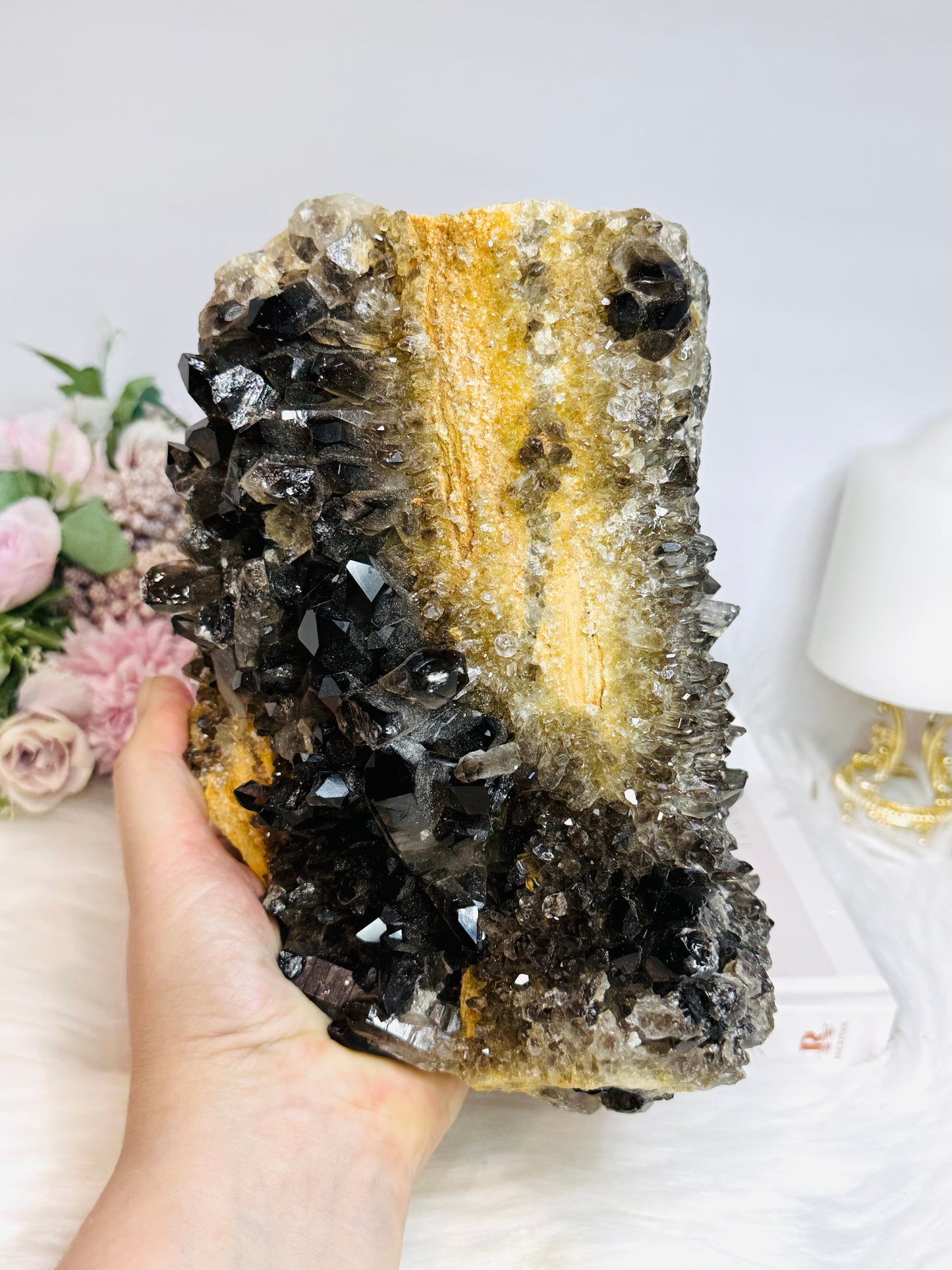 Huge Smokey Quartz Cluster 3.29KG 18cm