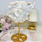 High Grade Flower Agate Fairy | Angel on Stand 19cm