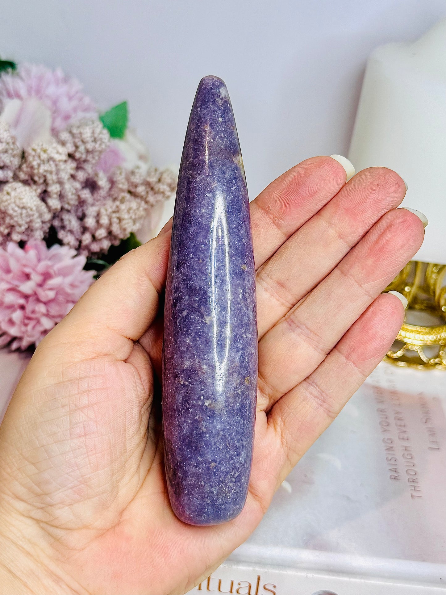 Purple Lepidolite Massage Wand 13cm