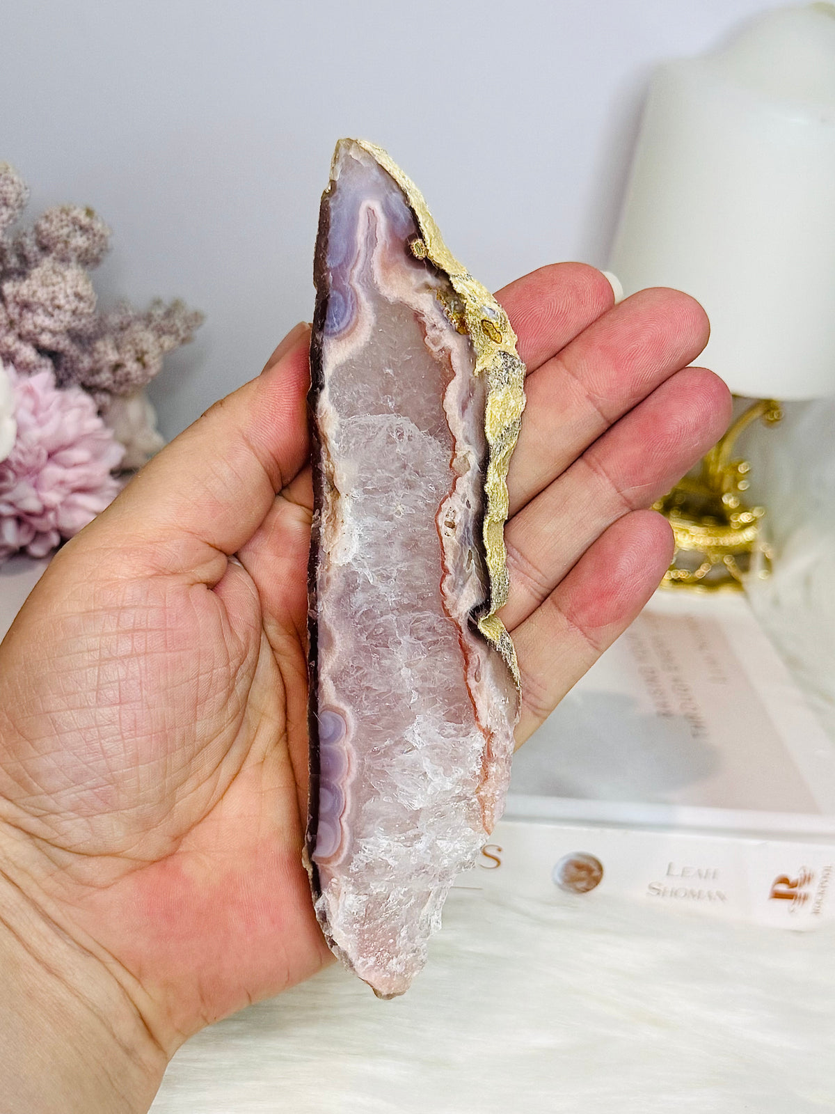Pink Amethyst Natural Slab 15cm