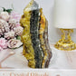 Fluorite X Pyrite Druzy Tower 14cm 470g