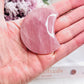 Beautiful Rose Quartz Carved Moon