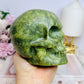 Huge Green Jade Carved Skull 1.25KG