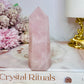 Chunky Rose Quartz Tower 9cm