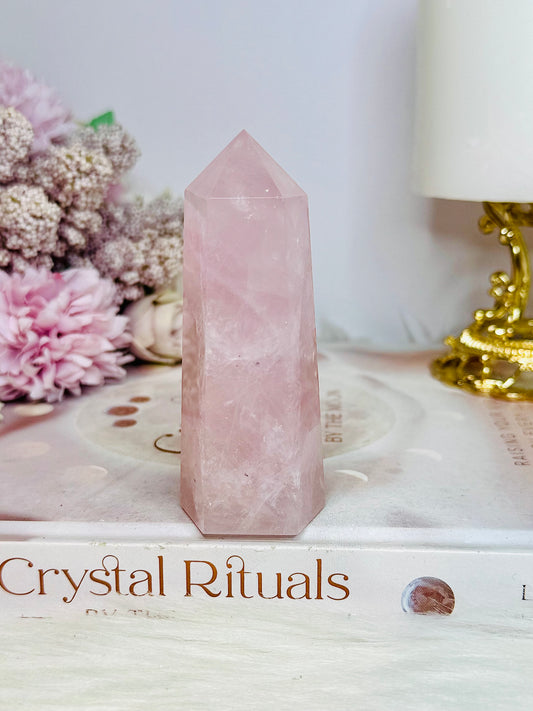 Chunky Rose Quartz Tower 9cm