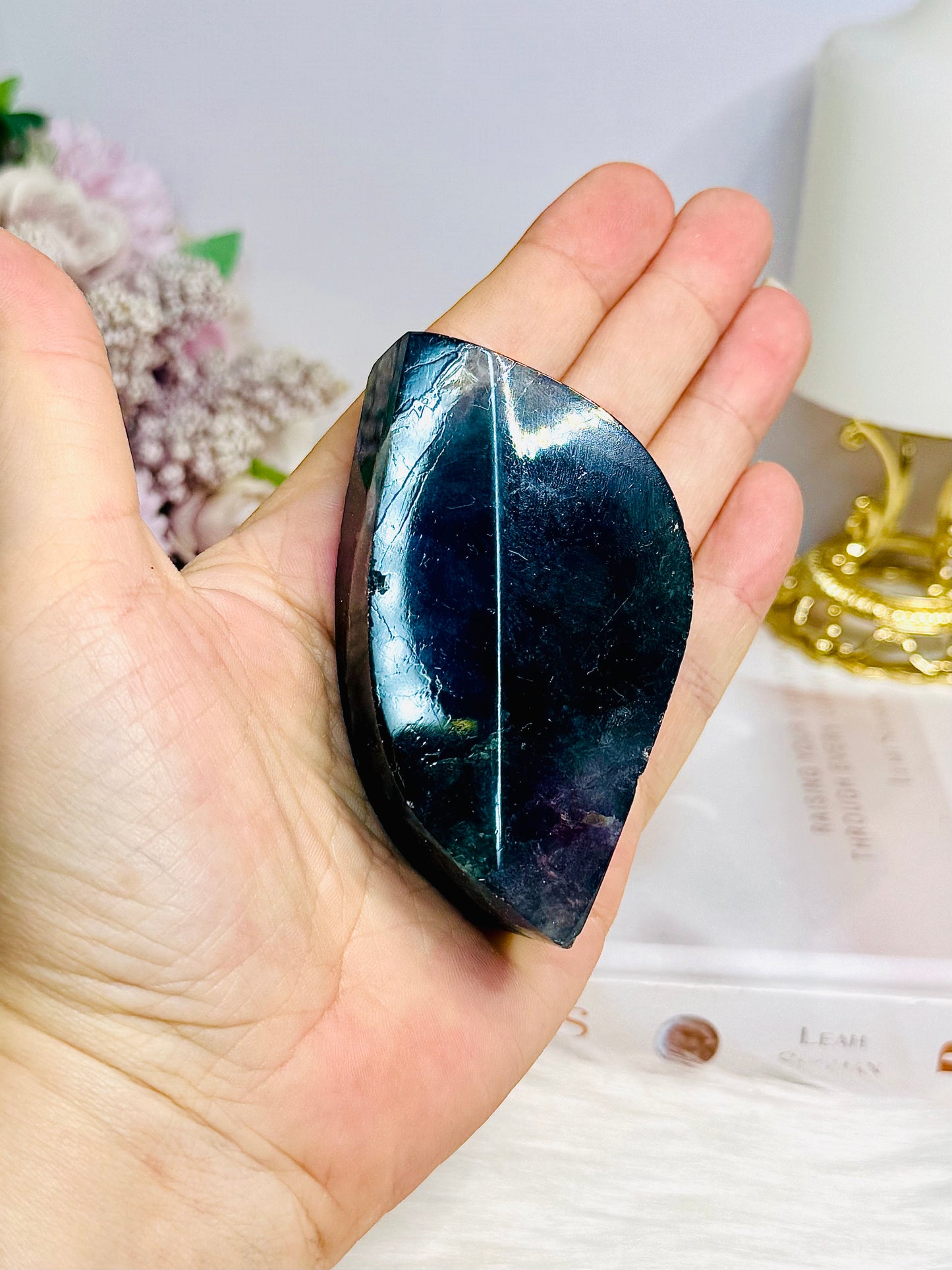 Chunky Fluorite Freeform | Leaf 8cm