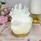 Large Clear Quartz Pineapple Lamp on Light Stand 810g