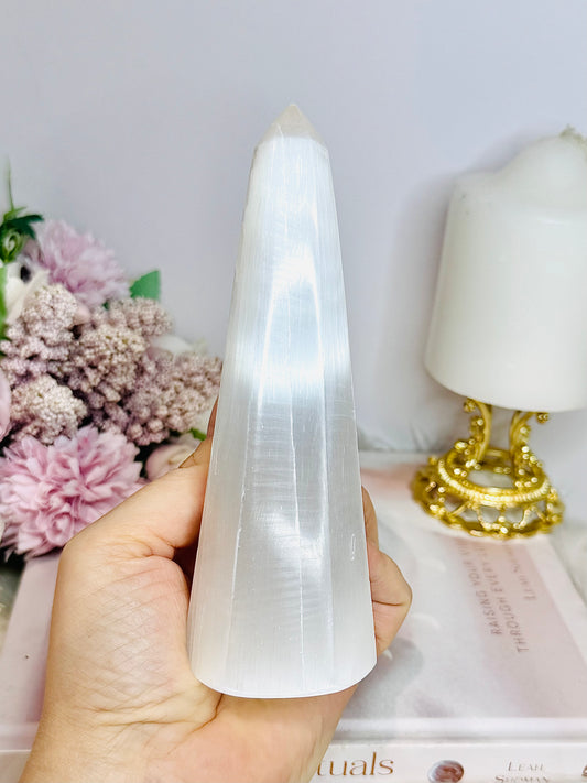 Selenite Tower | Obelisk 15cm