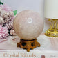 Large Pink Amethyst Druzy Sphere on Stand 610g