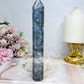 Blue Moss Agate Druzy Tower 16cm