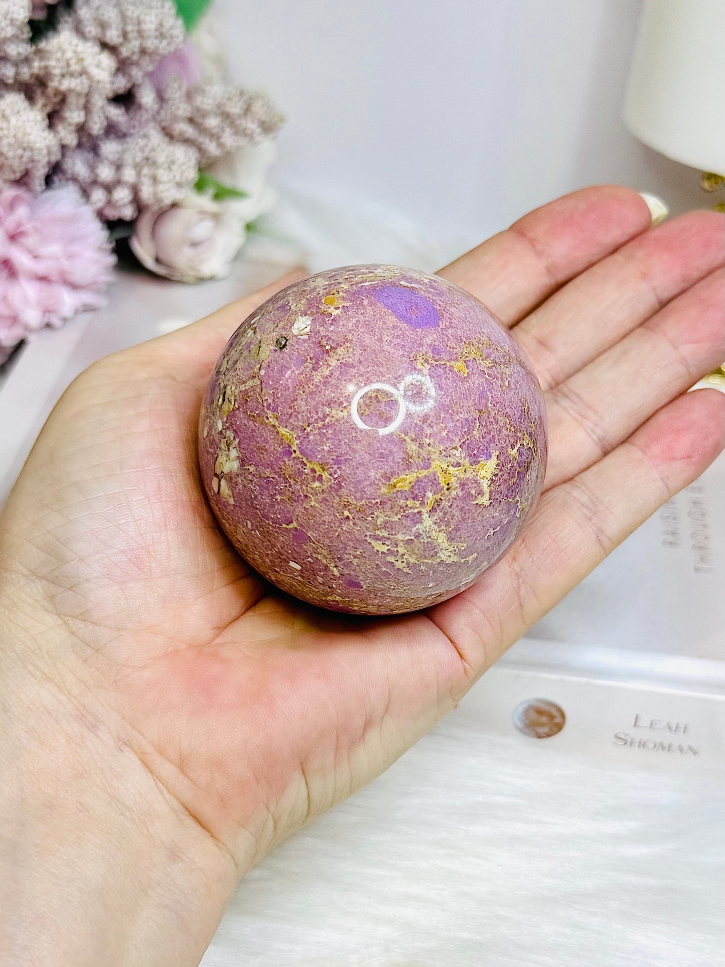 Phosphosiderite Sphere on Stand 284g
