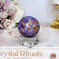 Natural Rare Charoite Sphere On Stand 76g