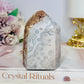 High Grade Druzy Pink Amethyst Chunky Tower 9cm 296g